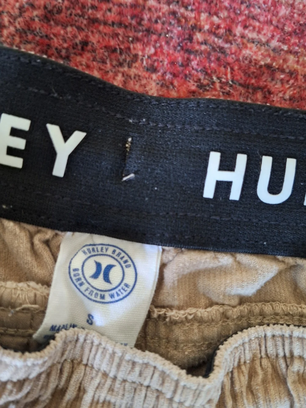 Hurley Men's Corduroy Drawstring Joggers